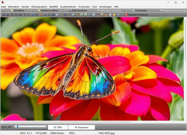 Bildbearbeitungsprogramm in Deutsch Bildbearbeitungsprogramm in Deutsch